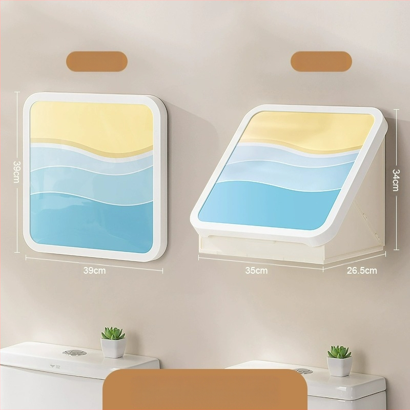 Sieninis vonios baldų drabužių spintelė, atspari vandeniui, be gręžimo, sulankstoma, iš plastiko, šiuolaikinio minimalistinio stiliaus.