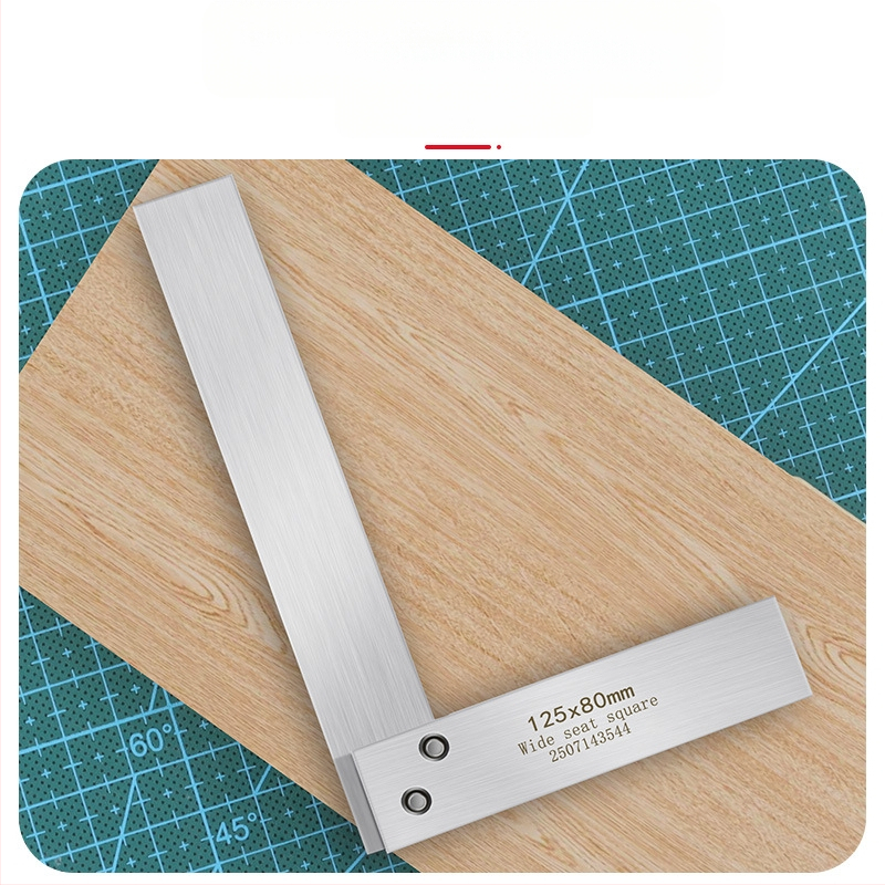 Въглеродна стомана, високопрецизен 90-градусов Л-образен правоъгълен ъгломер за дърводелство