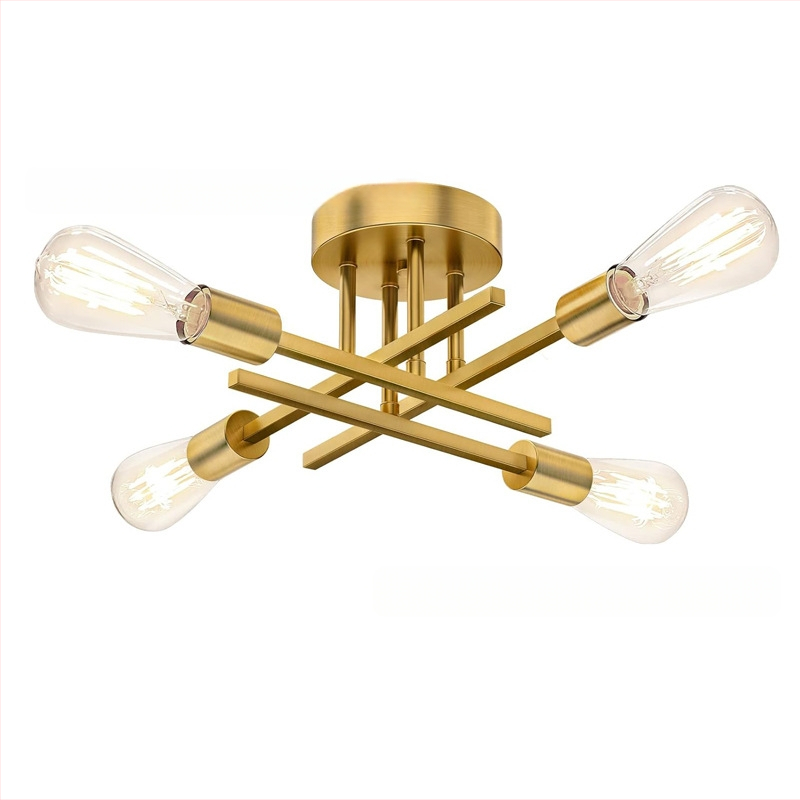 Σιδερένιος κρεμαστός πολυέλαιος, με πολλές κεφαλές, LED, 220V, μοντέλο N-00363