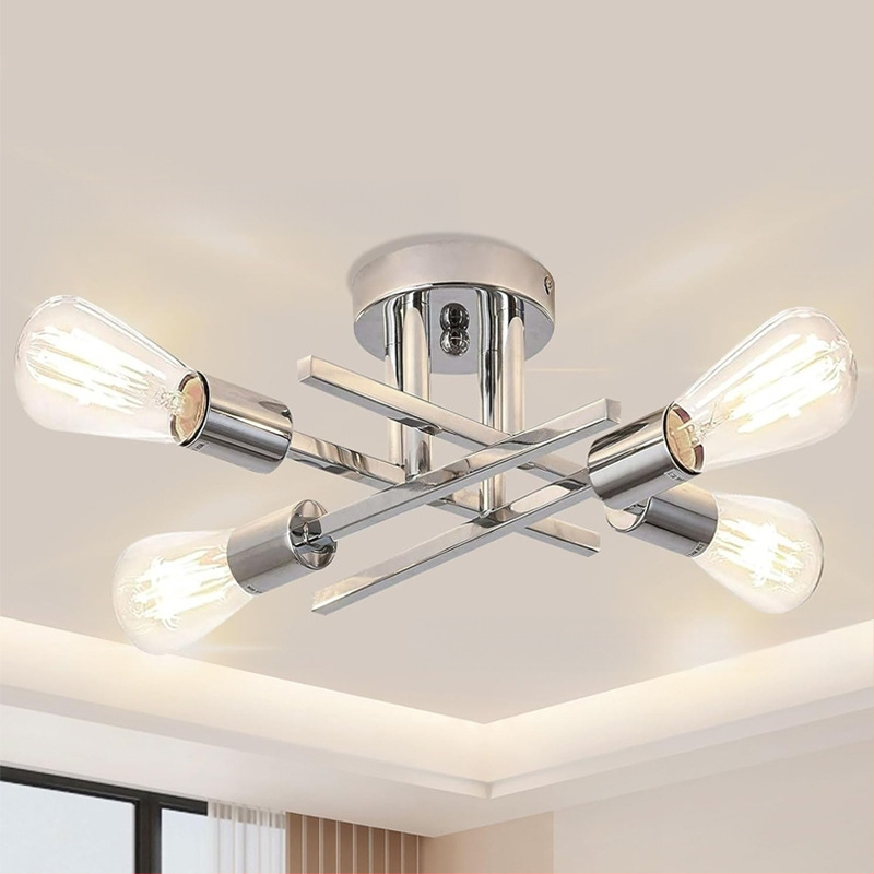 Σιδερένιος κρεμαστός πολυέλαιος, με πολλές κεφαλές, LED, 220V, μοντέλο N-00363