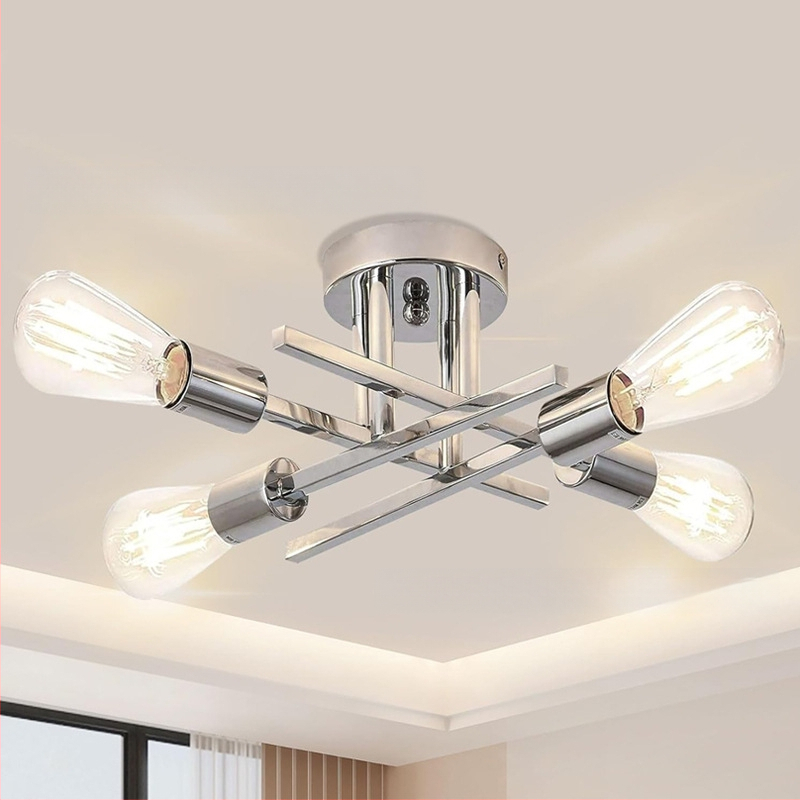 Σιδερένιος κρεμαστός πολυέλαιος, με πολλές κεφαλές, LED, 220V, μοντέλο N-00363