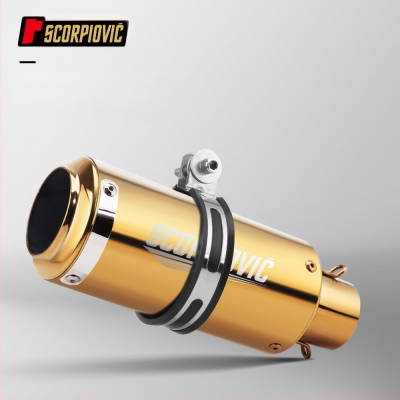 Motocikla izplūdes silenciators, nerūsējošais tērauds, augstas temperatūras izturība, ikdienas braukšanai (Nerūsējošais tērauds; Augstas temperatūras izturība; Ikdienas braukšanai)