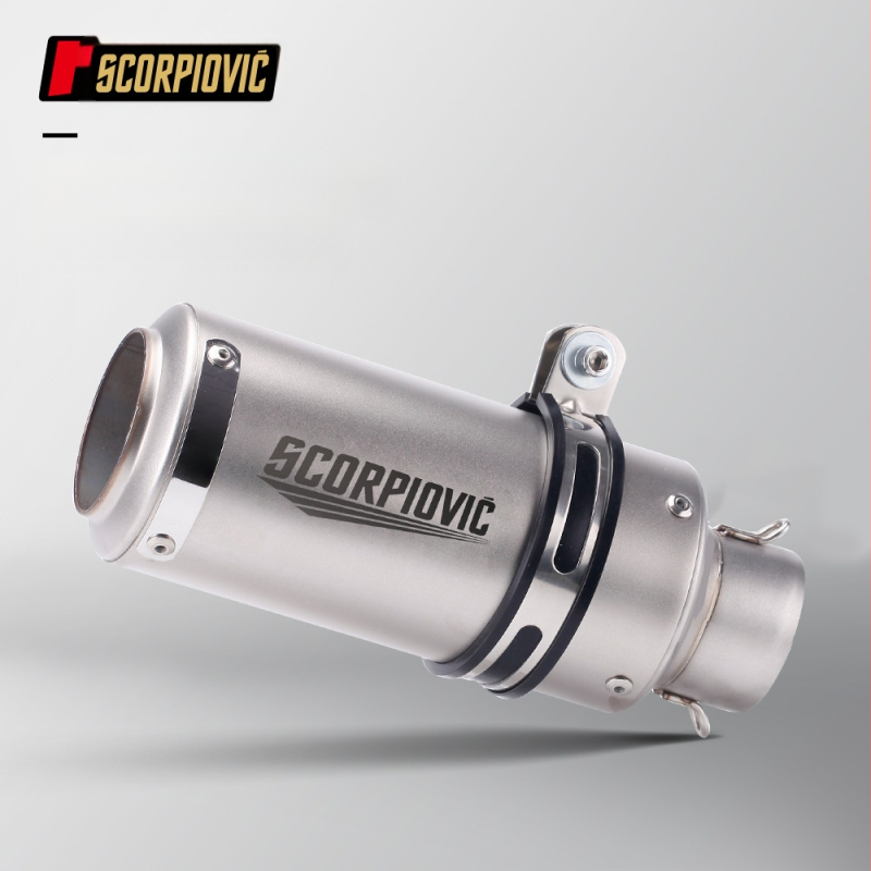 Motocikla izplūdes silenciators, nerūsējošais tērauds, augstas temperatūras izturība, ikdienas braukšanai (Nerūsējošais tērauds; Augstas temperatūras izturība; Ikdienas braukšanai)