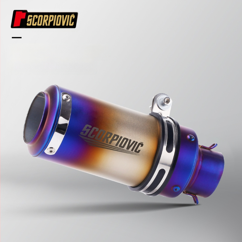 Motocikla izplūdes silenciators, nerūsējošais tērauds, augstas temperatūras izturība, ikdienas braukšanai (Nerūsējošais tērauds; Augstas temperatūras izturība; Ikdienas braukšanai)