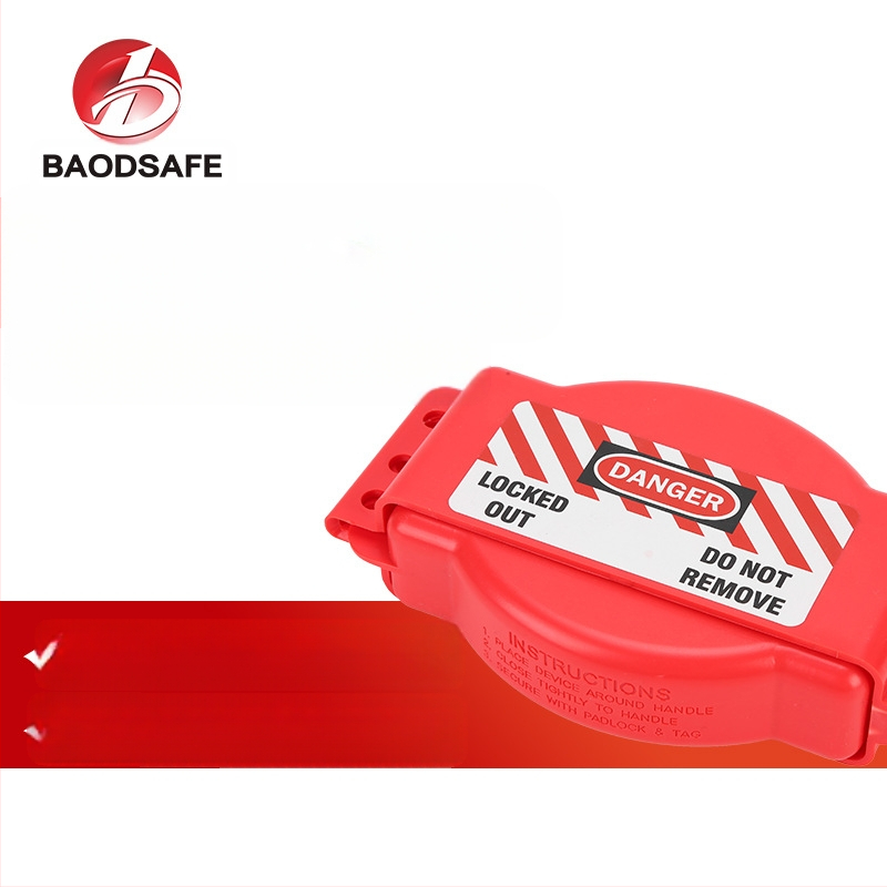 BAODSAFE ABS заключване за gate valve, модел BDS-F8616, заключване за индустриален клапан с ръкохватка от инженерна пластмаса, модерен дизайн