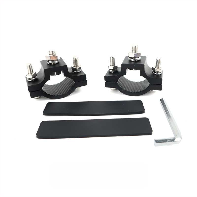 Βραχίονας στερέωσης προβολέα μοτοσικλέτας από κράμα αλουμινίου, σφιγκτήρας για κύκλο σωλήνα, μοντέλο Card tube seven-character bracket, συμβατό με μοτοσικλέτες και ηλεκτρικά οχήματα