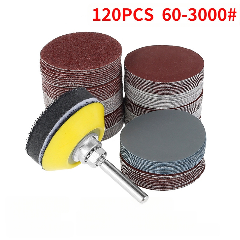 Дискове за шлайфане със флокирана подложка, самозалепващи, алуминиев оксид, за шлайфане и полиране, дърво/метал/индустриални приложения