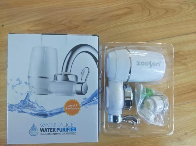 7-laipsnių keramikos filtras krano vandens valymui, be montavimo, keičiamas filtras, 1000 L/dienai