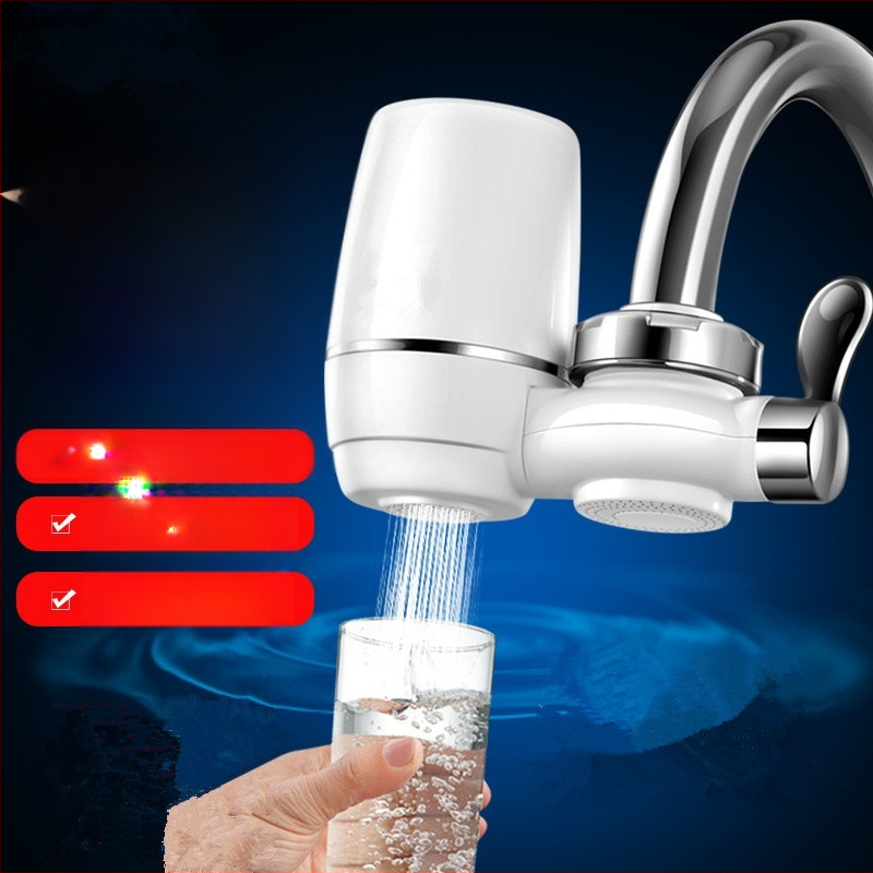 7-laipsnių keramikos filtras krano vandens valymui, be montavimo, keičiamas filtras, 1000 L/dienai