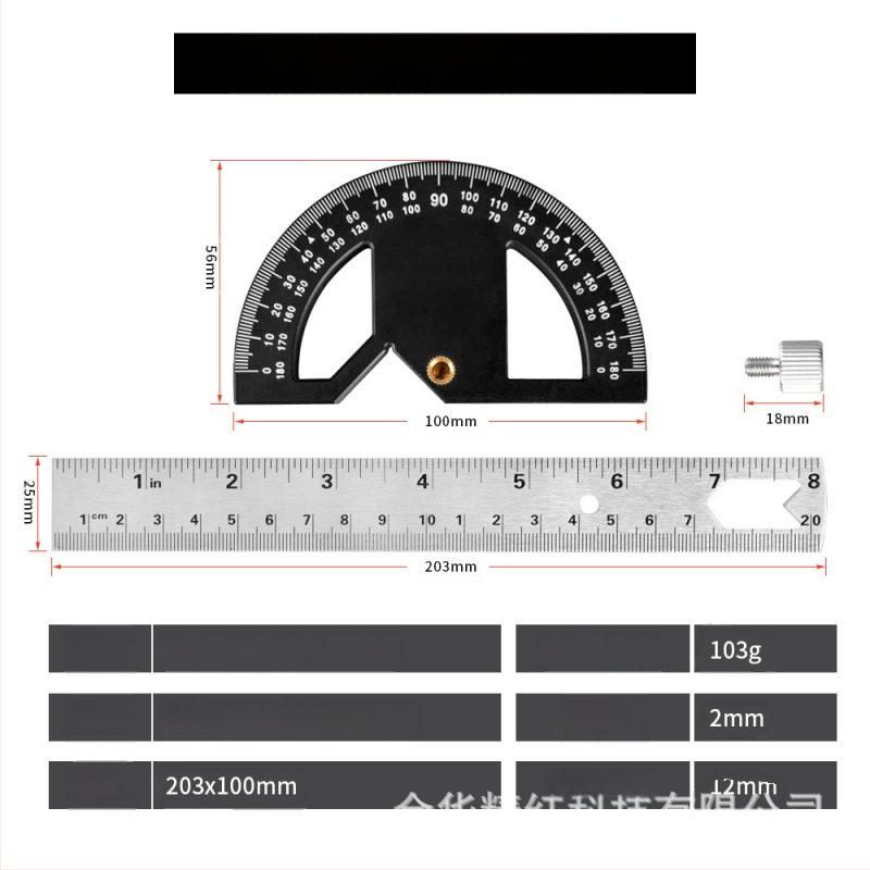 Дърводелска Edge Rule – маркиращ инструмент за дърво, ръбове и ъгли — марка Refined red Technology