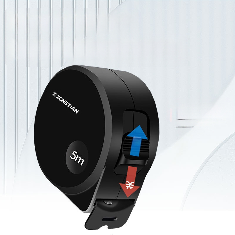 Plieninė matavimo juostelė su sustiprinta konstrukcija, atspari kritimams ir dilimui, apsauginiame dėkle