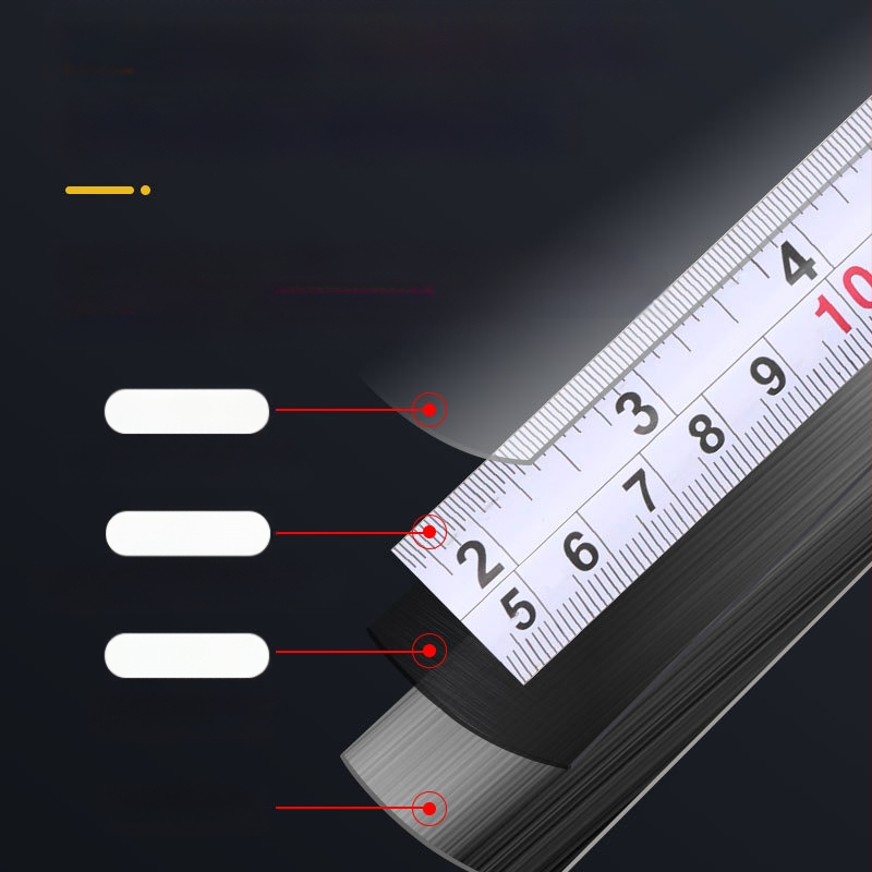 Plieninė matavimo juostelė su sustiprinta konstrukcija, atspari kritimams ir dilimui, apsauginiame dėkle