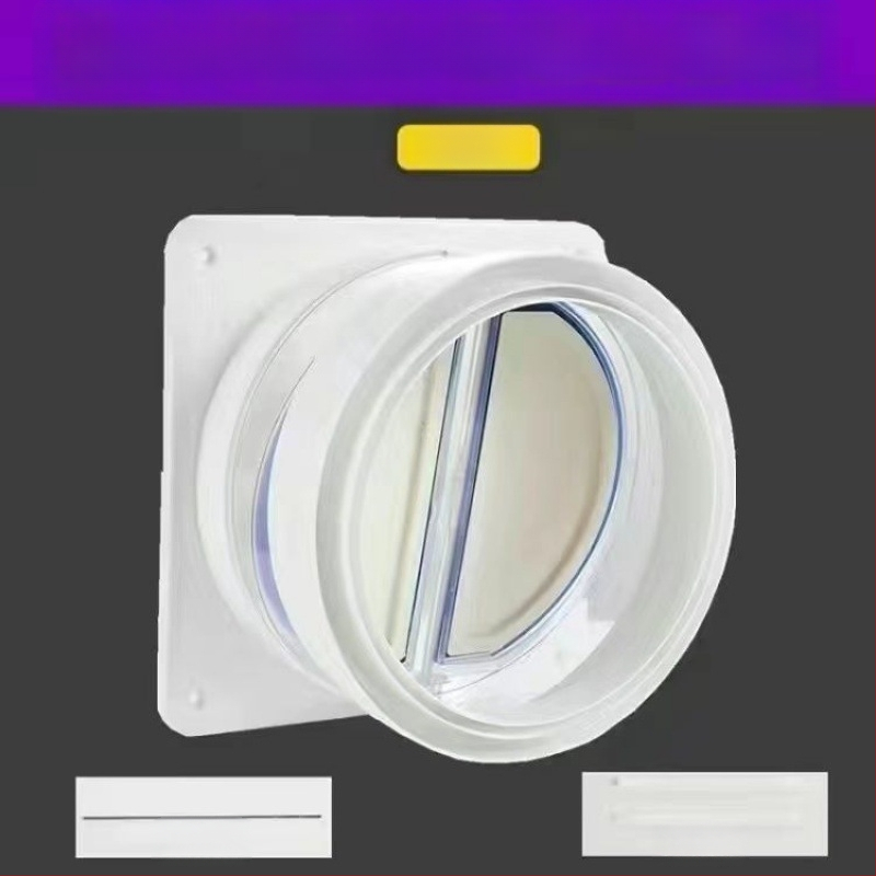 Кухненски обратен клапан за вентилация – пластмасов, модерен минималистичен стил, за кухненски изпускателни тръби, баня и обществени канали