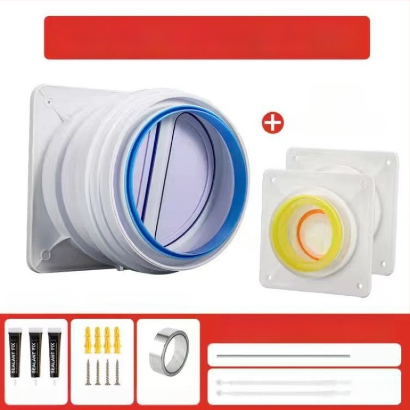 Кухненски обратен клапан за вентилация – пластмасов, модерен минималистичен стил, за кухненски изпускателни тръби, баня и обществени канали