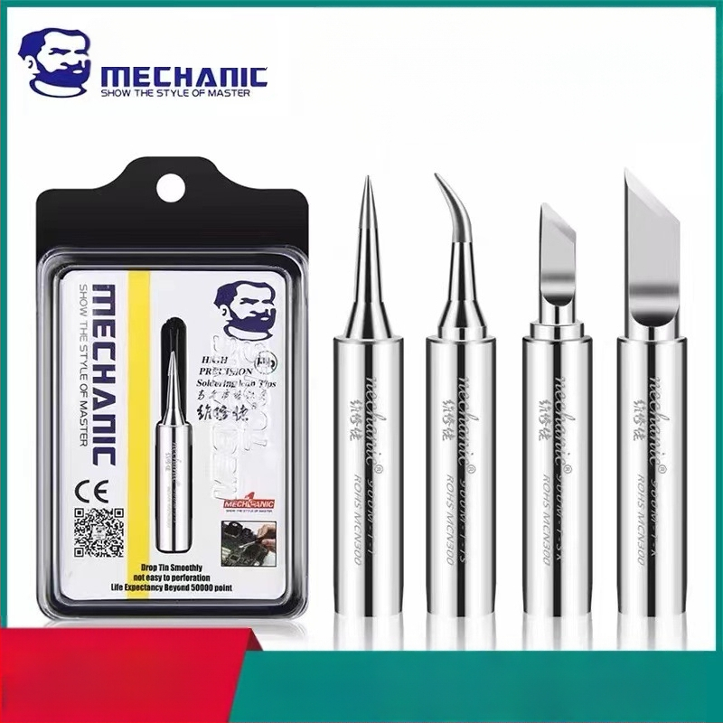 Άκρη συγκόλλησης 936A χωρίς μόλυβδο, με καμπύλο άκρο, χαλκός χωρίς οξείδωση, για επισκευές κινητών τηλεφώνων