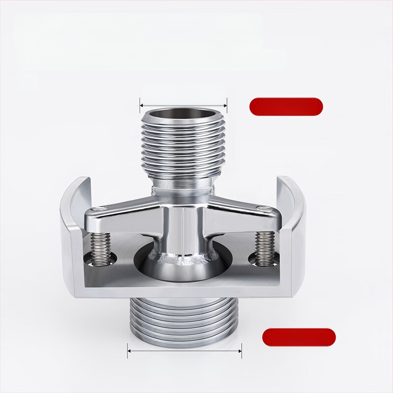 Univerzalni zakrivljeni tuš spoj, bakar, prilagodljivo, moderan minimalistički stil