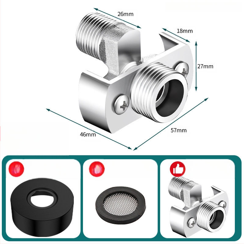 Univerzalni zakrivljeni tuš spoj, bakar, prilagodljivo, moderan minimalistički stil