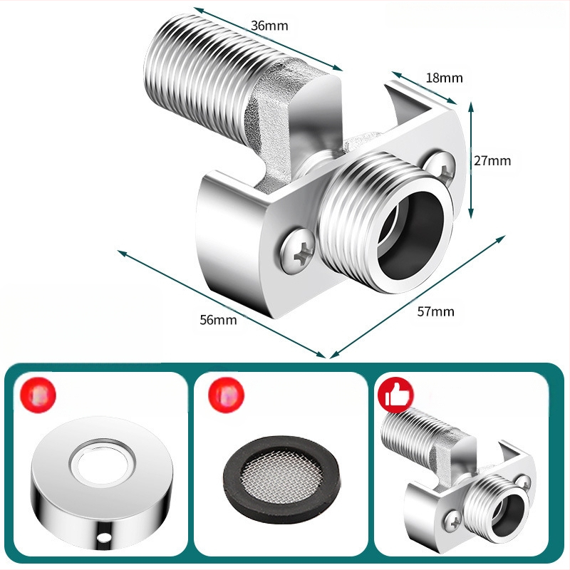 Univerzalni zakrivljeni tuš spoj, bakar, prilagodljivo, moderan minimalistički stil