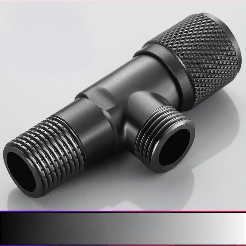 Nehrđajući čelični kutni ventil s bakrenim jezgrom ventila, model 111, ugradnja u zid, za kupaonicu, bojler i WC