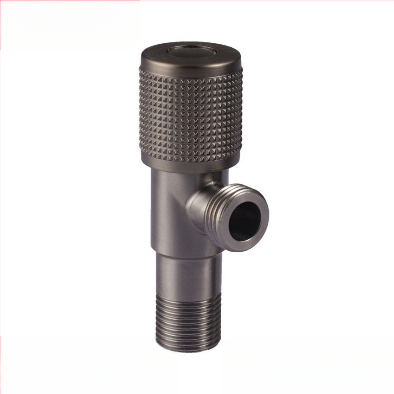 Nehrđajući čelični kutni ventil s bakrenim jezgrom ventila, model 111, ugradnja u zid, za kupaonicu, bojler i WC