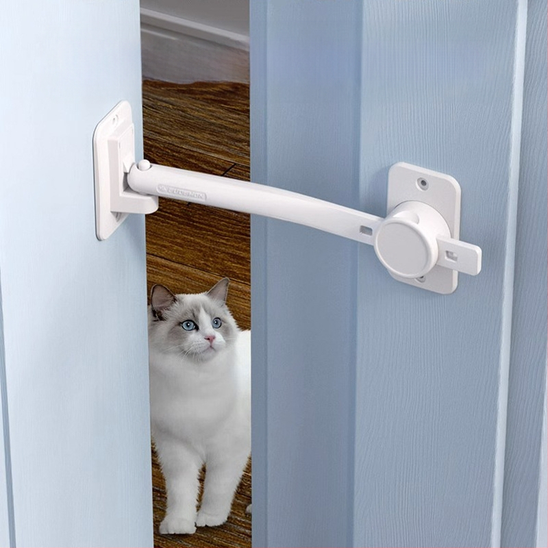 Котешка врата за достъп — лесен вход и изход, регулируема, без пробиване, предпазва кучета от навлизане