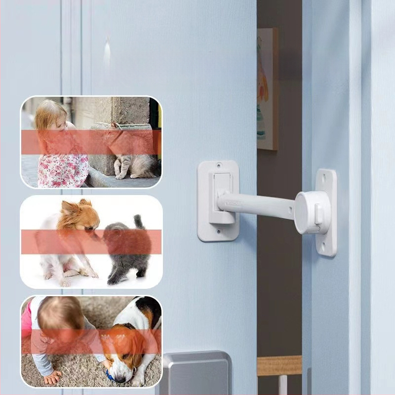 Котешка врата за достъп — лесен вход и изход, регулируема, без пробиване, предпазва кучета от навлизане