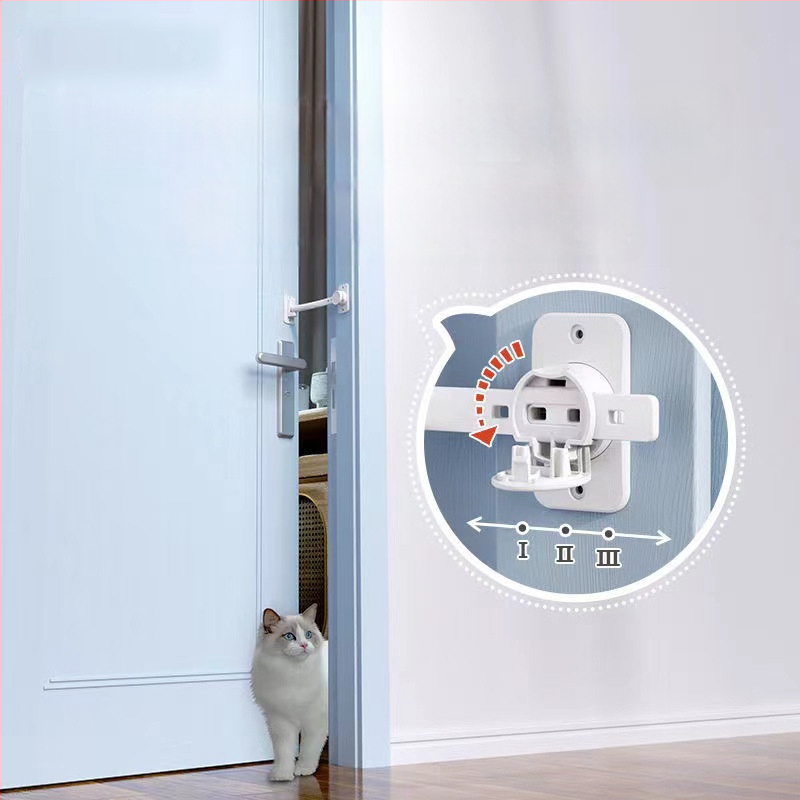 Котешка врата за достъп — лесен вход и изход, регулируема, без пробиване, предпазва кучета от навлизане