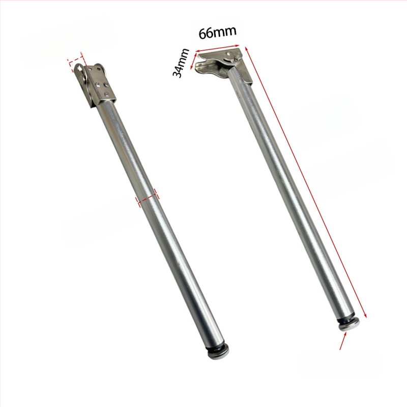 Неръждаема стомана мини квадратен телескопичен крак за краката на маса за хранене, бюро или бар — сгъваем, телескопичен, електроплатирана повърхност