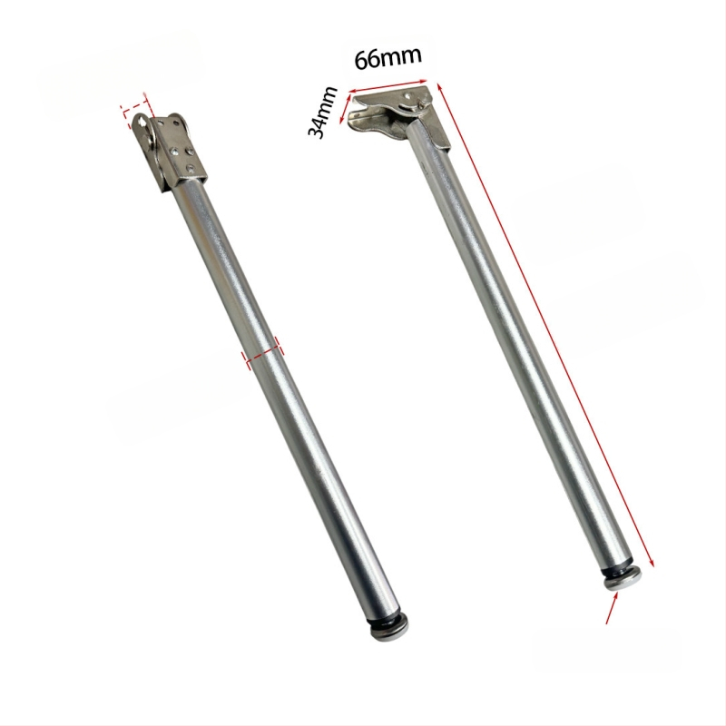 Неръждаема стомана мини квадратен телескопичен крак за краката на маса за хранене, бюро или бар — сгъваем, телескопичен, електроплатирана повърхност