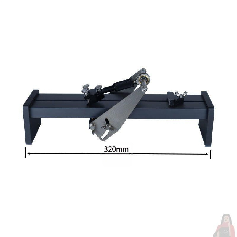 Diamentinis peilių šlifuoklio laikiklis su akmens laikikliu ir kampo lokalizatoriumi