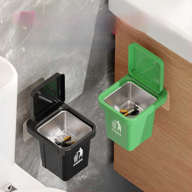 Sieninis šiukšlių dėžė su pelenine, nerūdijančio plieno + ABS, dulkėms atsparus, su dangčiu, modelis 152s41fsfkpsldpada