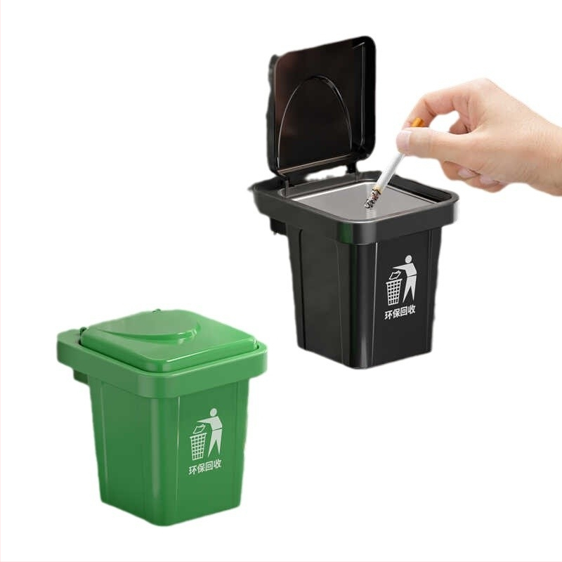 Sieninis šiukšlių dėžė su pelenine, nerūdijančio plieno + ABS, dulkėms atsparus, su dangčiu, modelis 152s41fsfkpsldpada