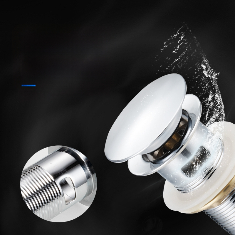 Αποχέτευση νιπτήρα με αναδυόμενο μηχανισμό – τύπος bounce, υλικό: ανοξείδωτο ατσάλι, μοντέλο DR-7886, Angma