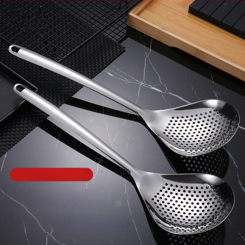 304 nerūdijančio plieno sietinė šaukštas karštam puodui, neslidus, modernus minimalistinis stilius, tinka koldūnams ir makaronams