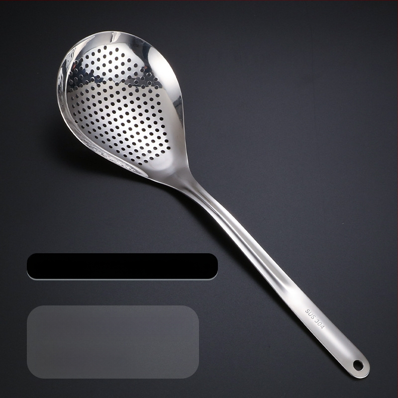 304 nerūdijančio plieno sietinė šaukštas karštam puodui, neslidus, modernus minimalistinis stilius, tinka koldūnams ir makaronams