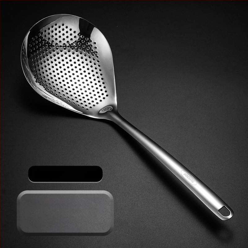 304 nerūdijančio plieno sietinė šaukštas karštam puodui, neslidus, modernus minimalistinis stilius, tinka koldūnams ir makaronams