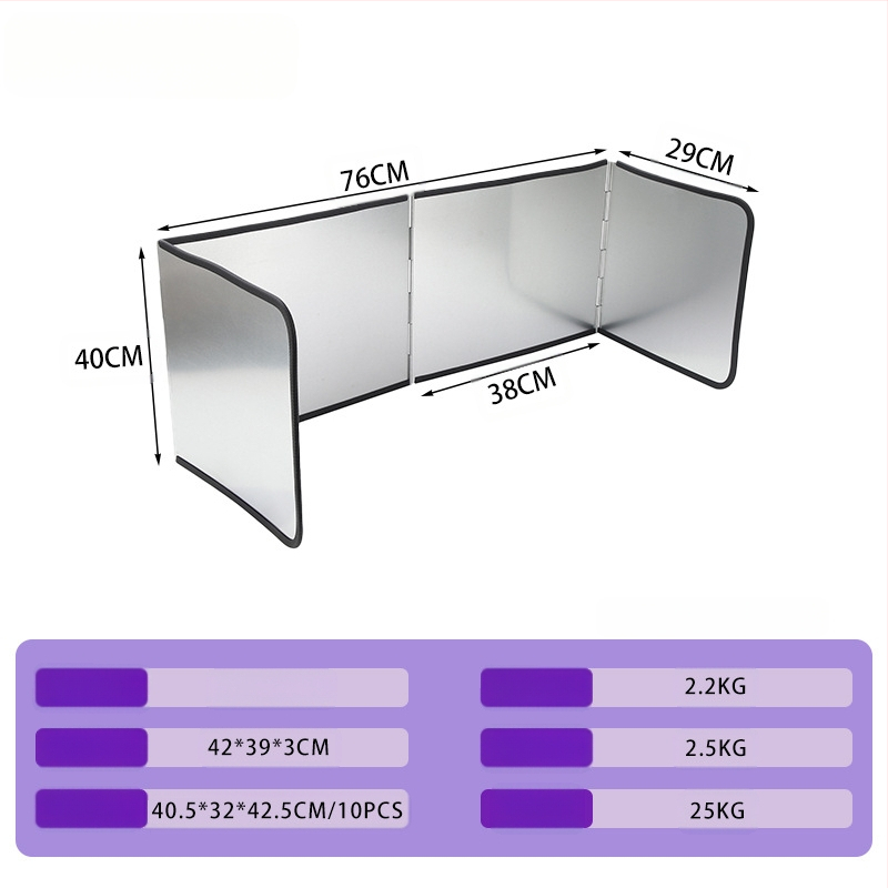 Кухненска преграда за пръски мазнини за газова котлон, високотемпературна галванизирана плоча, топлоизолационна преграда — Марка: Other; Произход: Yongkang; Категория: Other