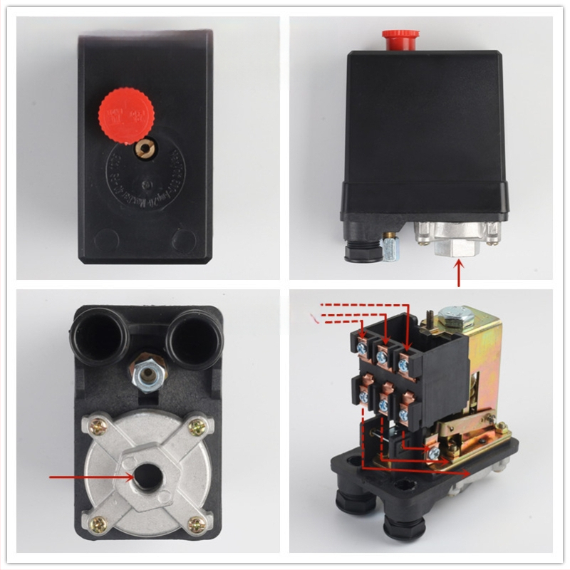 NSE-1H Автоматичен превключвател за налягане на въздушен компресор за 8 кг, 0,8 MPa, CCC сертифициран, 36V и под