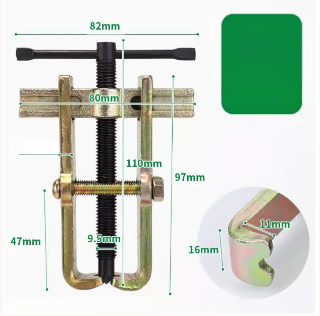 Dviejų žandikaulių traukiklis guoliams, kompaktiškas daugiafunkcinis išardymo įrankis nerūdijančio plieno guoliams, 36V