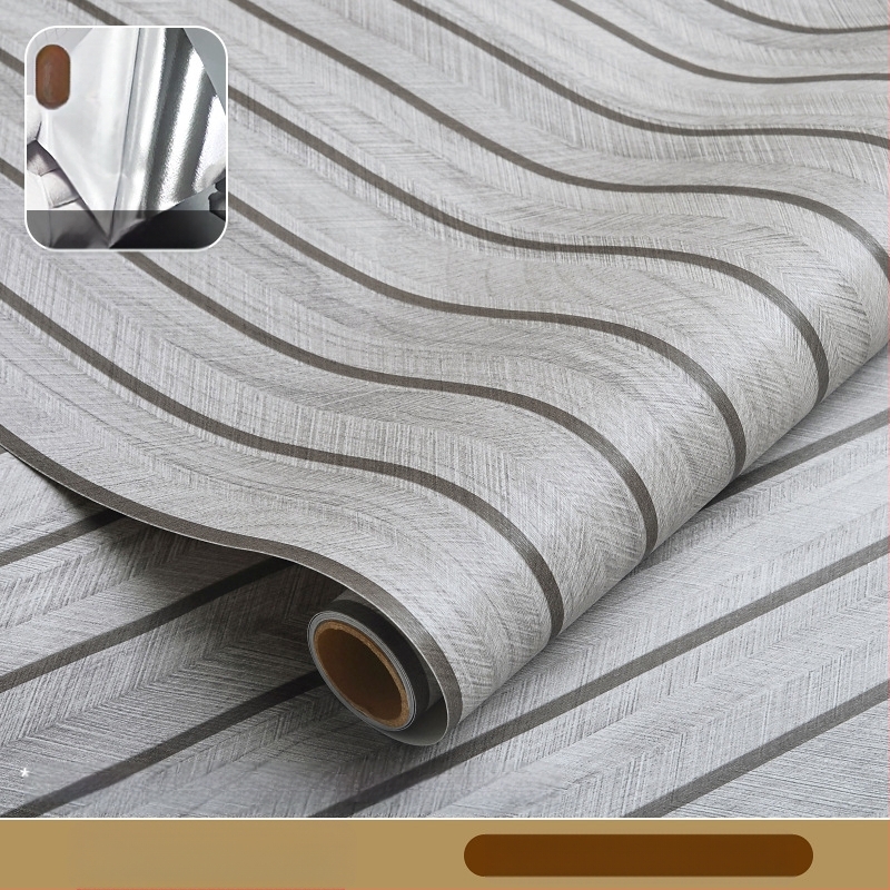 Savarankiškai klijuojamos tapetai – grotelės lino raštas, retro medžio faktūra, stora PVC, atsparios vandeniui, atsparios drėgmei, atsparios aliejui