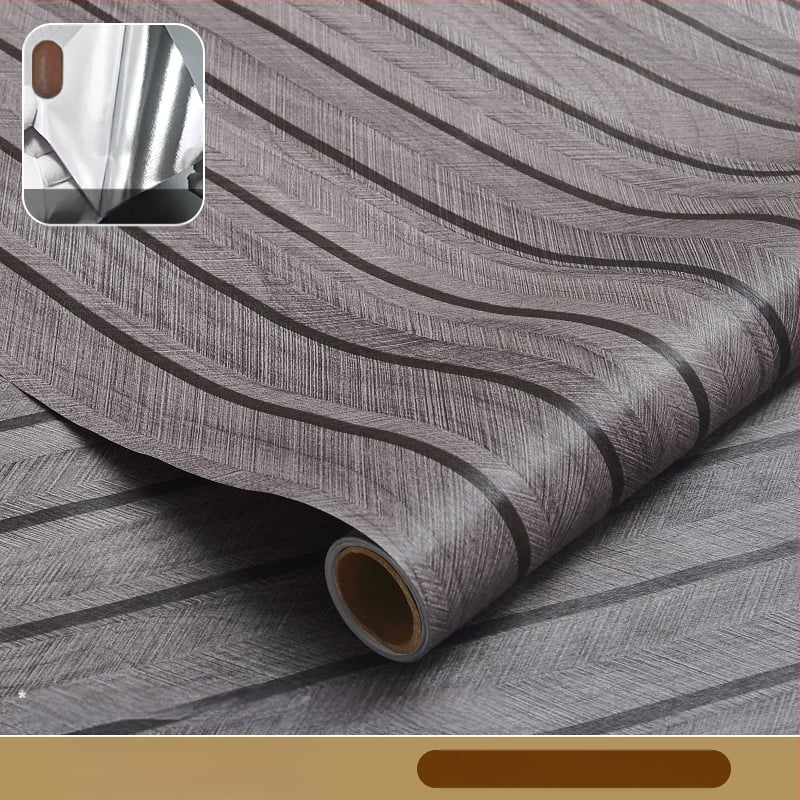 Savarankiškai klijuojamos tapetai – grotelės lino raštas, retro medžio faktūra, stora PVC, atsparios vandeniui, atsparios drėgmei, atsparios aliejui