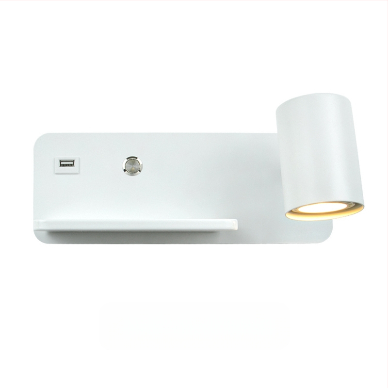 Yooe sienas lampa ar alumīnija abažūru, dzelzs korpuss, LED, 220V, GU10 5W