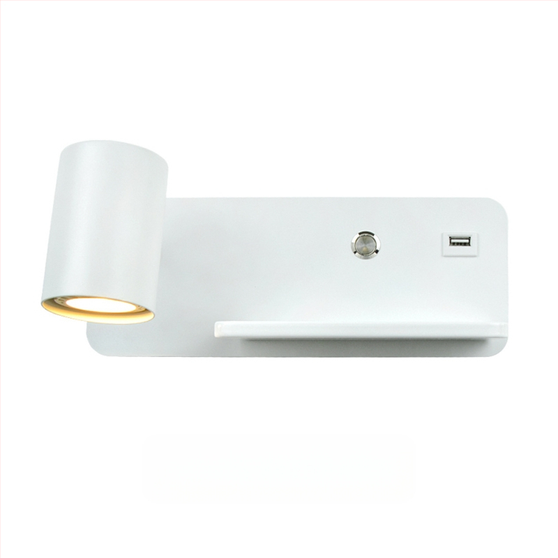 Yooe sienas lampa ar alumīnija abažūru, dzelzs korpuss, LED, 220V, GU10 5W