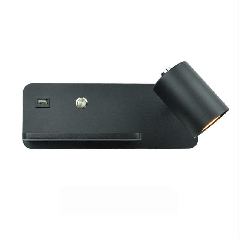 Yooe sienas lampa ar alumīnija abažūru, dzelzs korpuss, LED, 220V, GU10 5W