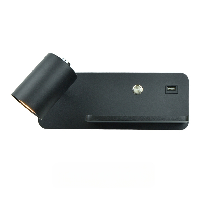 Yooe sienas lampa ar alumīnija abažūru, dzelzs korpuss, LED, 220V, GU10 5W