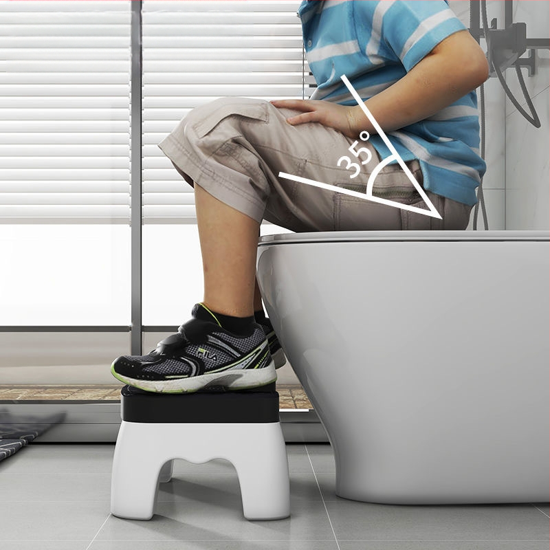 Plastikinė tualeto taburetė – neslystanti kojų atrama vonios kambariui ir biurui