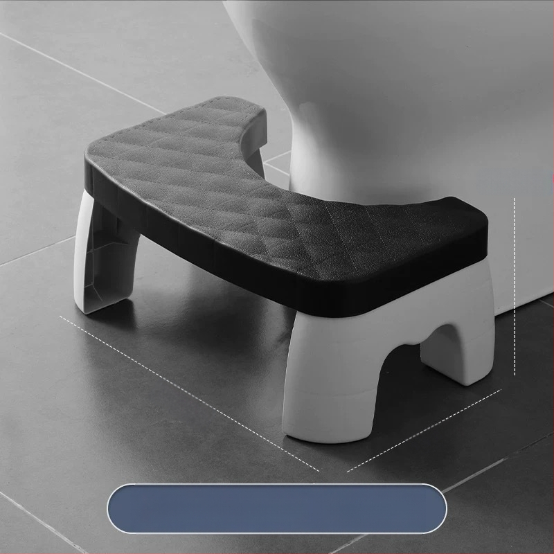 Plastikinė tualeto taburetė – neslystanti kojų atrama vonios kambariui ir biurui