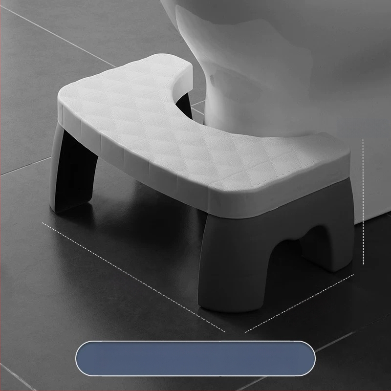 Plastikinė tualeto taburetė – neslystanti kojų atrama vonios kambariui ir biurui