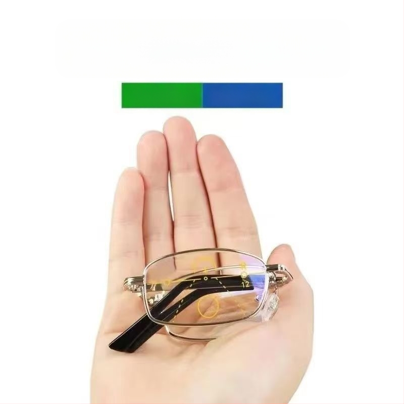 Γυαλιά ανάγνωσης με προστασία από το μπλε φως, πολυεστιακοί φακοί, UV προστασία, για μακριά και κοντά, αντικούραση