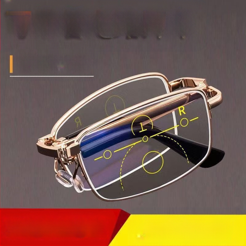 Γυαλιά ανάγνωσης με προστασία από το μπλε φως, πολυεστιακοί φακοί, UV προστασία, για μακριά και κοντά, αντικούραση